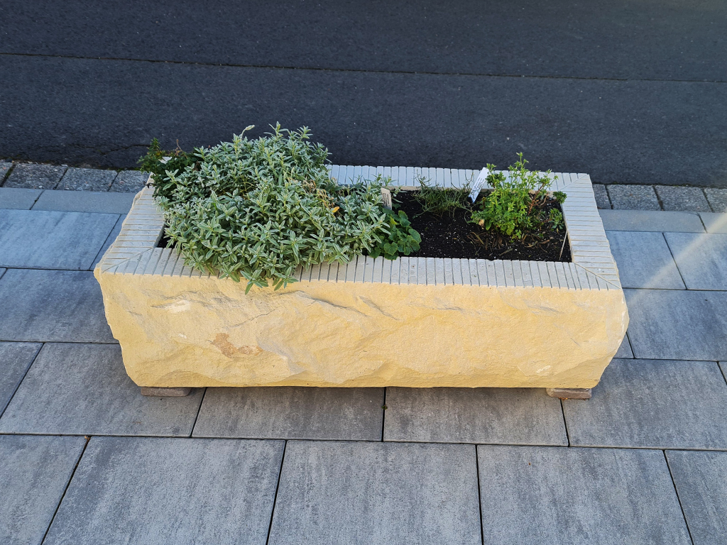 blumenksten 50cm Pflanzkbel aus Stahl, rechteckig, 140 cm x 40 cm x 50 cm